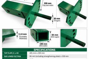 Hayes medium-duty grader blade main block - SKU 43976