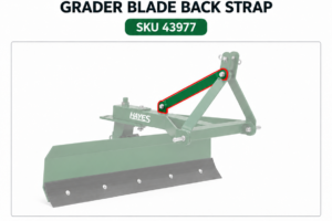 Hayes Medium Duty Swing and Tilt grader blade back strap SKU 43977