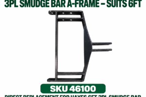 Hayes 6FT 3PL smudge bar replacement A-frame SKU 46100, 740mm O/D x 590mm high