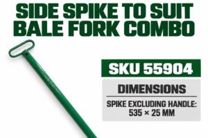 Hayes side spike to suit Bale Fork Combo 535mm x 25mm SKU 55904