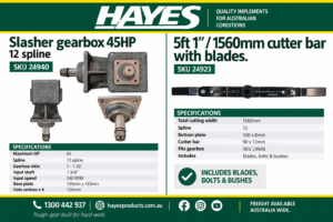 SLASHER GEARBOX AND CUTTER BAR COMBO KIT 5FT 1" 45HP
