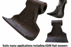 Light duty flail mower hammer 250g with 12.6mm mounting hole and 78mm blade width – Hayes Products SKU 9048