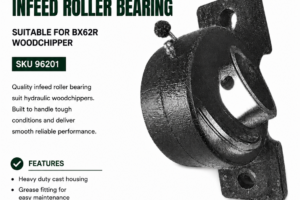 6" Wood Chipper Infeed Roller Bearing to suit hydraulic chipper