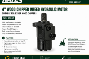 4" Wood Chipper Infeed Hydraulic Motor