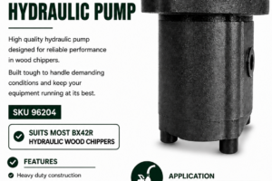 4" Hydraulic Wood Chipper - Hydraulic pump