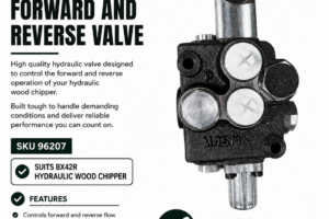 4" Hydraulic Woodchipper forward and reverse valve