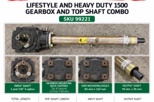 Hayes Lifestyle Heavy Duty 1500 gearbox and top shaft combo SKU 99221