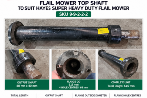 Hayes Super Heavy Duty flail mower top shaft SKU 99222