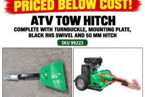 Hayes ATV tow hitch complete assembly with 50 mm hitch SKU 99223