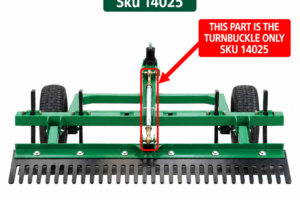 ATV Arena Rake Comb turn buckle