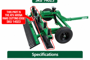 ATV Arena Rake Cutting Edge