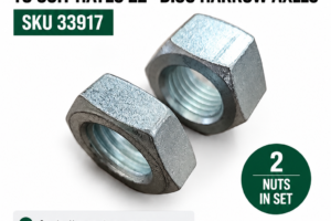 Axle Locking Nuts (Pair) to suit 22" Disc Harrows