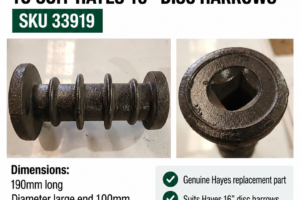 Axle Spacer to suit 16" Disc Harrows