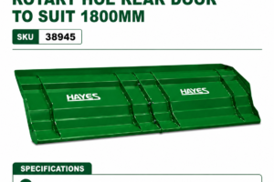 Rear door 1800 - Extra Heavy Duty Rotary Hoe suit SKU38025  (comes in 2 pieces)