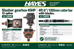 SLASHER GEARBOX AND CUTTER BAR COMBO KIT 4FT 6" 45HP