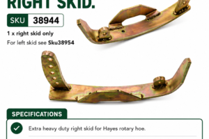 Skid - Extra Heavy Duty Rotary Hoe (RIGHT SIDE)