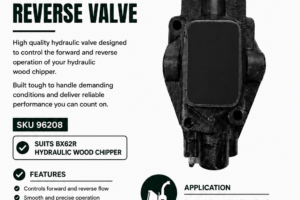 6" Hydraulic Woodchipper forward and reverse valve