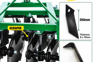 Spare scrapers for 22" Disc - (sold as a pair, left and right)