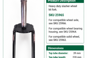 Heavy-Duty Slasher wheel kit fork