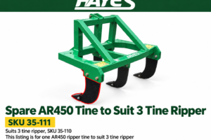 Spare AR450 ripper tine with replaceable tip to suit Hayes 3 Tine Ripper