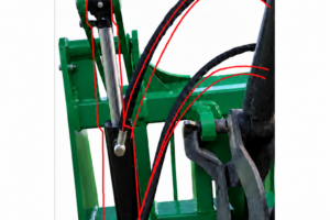 Log Grapple 1500 hydraulic ram complete with hoses