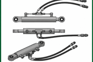720 mm Hydraulic Top Link with Hoses - SKU 64953