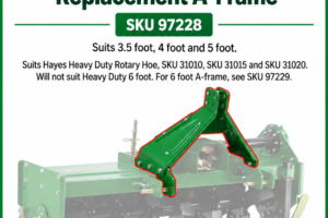 Hayes heavy duty rotary hoe replacement A-frame, SKU 97228