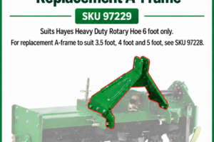 6 ft heavy duty rotary hoe replacement A-frame SKU 97229